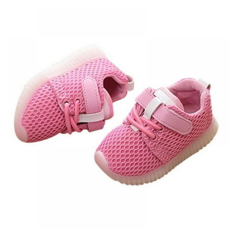 

Boys Girls Breathable LED Light Up Sneakers Shoes Flashing Colorful Sneakers for Toddler Kids