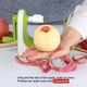 thumbnail image 4 of Pelador rápido de manzanas, herramienta para pelar peras con manivela, pelar una fruta en segundos (verde B), 4 of 5