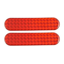 Unique Bargains 10 Pcs Vehicle Car Auto Red Plastic Reflective Stickers