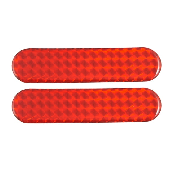 Unique Bargains 10 Pcs Vehicle Car Auto Red Plastic Reflective Stickers