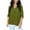 Green, variant on MIUOWANP Plus Size Women's Solid Color V-Neck Zippered Long Sleeve Studded Casual Blouse Size XXXL(14)Pink