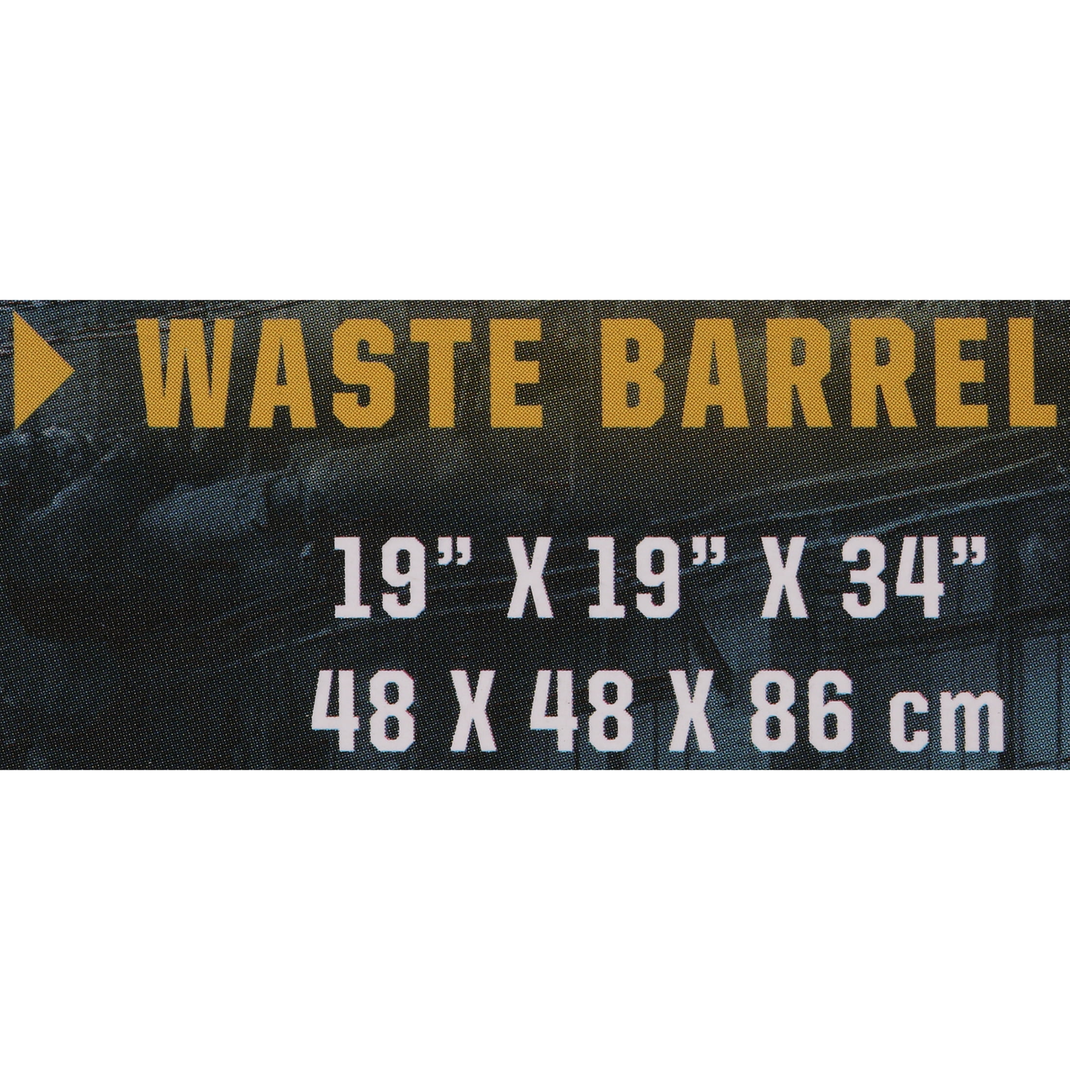 BUNKR BATTLE ZONES 15" Waste Barrel Traffic Barrier