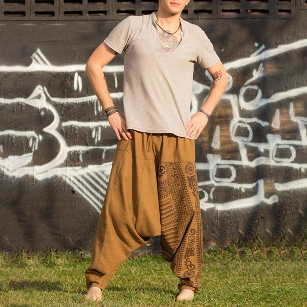 Aladdin Mens Alibaba Baggy Genie Harem Paints Boho Trouser