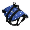 thumbnail image 2 of Seachoice Dog Life Vest, Adjustable Life Jacket For Dogs, w/ Grab Handle, Blue Polka Dot, Size XS, 7-15 Lbs., 2 of 7