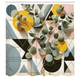 thumbnail image 2 of Ambesonne Eucalyptus Leaves Shower Curtain, Retro Branches, 69"Wx70"L, Orange Blue Grey Peach, 2 of 4