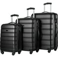 thumbnail image 3 of Zimtown 20/24/28" Hardside Spinner Suitcase 3 Piece ABS Luggage Set with TSA Lock, Black, 3 of 8