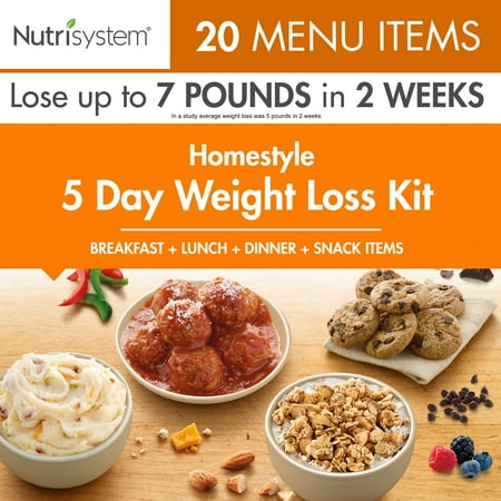 Nutrisystem 5 Day Homestyle Weight Loss Kit, 4.5 lbs, 15 Meals and 5 (Best Snack Foods For Weight Loss)