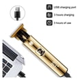thumbnail image 5 of Recortadora de pelo inalámbrica para barba para hombre, recargable por USB, carga rápida, larga duración de la batería., 5 of 5