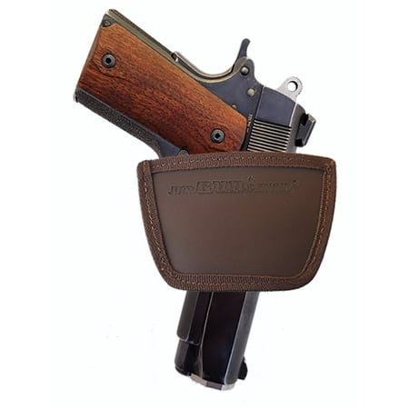 Garrison Grip Leather Inside and Outside Waistband Easy Slide Holster Fits 1911 Defender 4 Inch Barrel (SLH) Brown