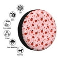 thumbnail image 4 of Sikiie flowers and ladybugs Tire Cover Wheel Protectors Tyre Covers Weatherproof Wheel Covers Universal Fit for Trailer Rv SUV Truck Camper Travel Trailers-15 inch, 4 of 6