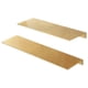 thumbnail image 1 of Metal Wall Mounted Shelving 2Pcs Stylish Bathroom Wall Floating Shelf With No Drilling Feature For Homeowners And Renters, 1 of 5