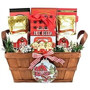 Holiday on the Farm Gourmet Gift Basket with Holiday Ornament