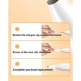 thumbnail image 4 of Pencil Tips For Apple Pencil 1st/2nd Spare Nib Replacement Tip For Apple Pencil 1st/2nd Generation Nib Stylus Pen Tips HB Clear, 4 of 6