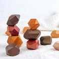 thumbnail image 1 of Wooden Stacked Stone Balanced Toy Education Colorful Rainbow Block Jenga Game Nordic Style Rainbow Wooden Toy For Kid heqiyong LED, 1 of 2