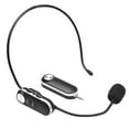 thumbnail image 1 of Micrófonos Auricular UHF Micrófono inalámbrico Juego de micrófono inalámbrico profesional Receptor de 6,35 mm para altavoz Amplificador de voz para enseñanza Formación Guía turístico Profesor Conferen Tomshoo Micrófonos, 1 of 6