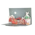 thumbnail image 2 of Tarjetas de Navidad 3D, manualidades, tallado en papel, paisaje nevado, tarjetas de felicitación emergentes 3D con sobre para escribir bendición, 2 of 14