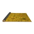 thumbnail image 2 of Ahgly Company Indoor Square Oriental Yellow Traditional Area Rugs, 3' Square, 2 of 4