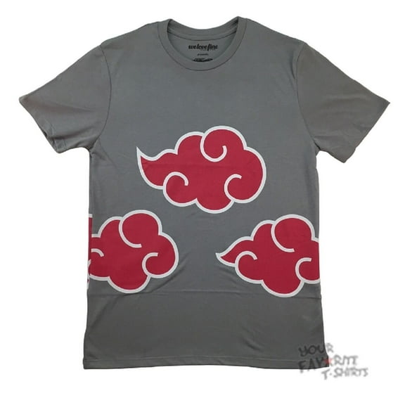 Naruto Shippuden Itachi Anti Leaf Clouds Akatsuki Licensed Adult Shirt