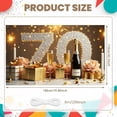 thumbnail image 2 of Golden Glitter 70th Birthday Banner Colorful Balloons Display Firework Design Gift Box Decor Birthday Party Backdrop for 70th Birthday Party Indoor Celebration Family Gathering, 2 of 9