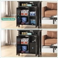 thumbnail image 5 of Casendy 20 Gallon Aquarium Stand With Charging Station, Farmhouse Fish Tank Stand, Reptile and Terrarium Stand with Drawer and Cabinet Storage, Black, 5 of 9