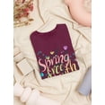 thumbnail image 3 of Spring, Free And Youth T-Shirt Women -Image by Shutterstock, Female Medium, 3 of 4