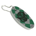 thumbnail image 1 of Harry Potter Slytherin Plaid Sigil Floating Keychain Oval Foam Fishing Boat Buoy Key Float, 1 of 5
