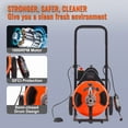thumbnail image 6 of BENTISM Drain Cleaner Machine 100ft x 3/8 ", Electric Drain Auger 1800 RPM Auto Feed Drain Cleaner Machine Commercial Sewer Snake Drill, 6 of 9