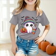 thumbnail image 2 of HCNTES Toddler Boys Girls Halloween Shirts Pumpkin T Shirt Kids Short Sleeve Cute Graphic Tee Tops(12-13 Years,O77-Grey), 2 of 5