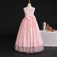 thumbnail image 5 of Girls Princess Dress Sequin Tulle Flower Pageant Birthday Party Wedding Bridesmaid Girl Dresses for 9-15 Years Pink 11-12Years, 5 of 7