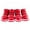 Red, variant on 4 Pcs/Sets Winter Dog Shoes For Small Dogs Warm Fleece Puppy Pet Shoes Waterproof Dog Snow Boots Chihuahua Yorkie Teddy Shoes