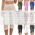 thumbnail image 5 of Drovellove Women's Plus Size Capri Leggings – High Waisted 3/4 Length Stretch Pants with Side Slit & Lace Detail for Yoga, Workout, or Casual Daily Wear, 5 of 9