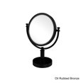 thumbnail image 4 of 8 Inch Vanity Top Make-Up Mirror with Smooth Accents - Antique Pewter / 2X, 4 of 5