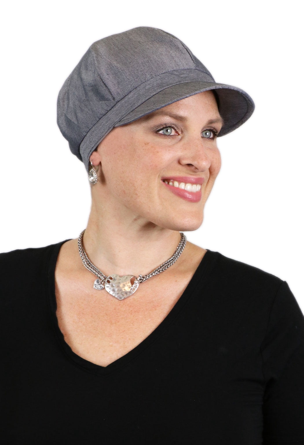 Cotton Newsboy Cap Women Summer 50+ UPF Chemo Hat Lightweight Breathable 81SJfsakUoL._AC_UY350_.jpg main image 3