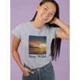 thumbnail image 2 of Stay Wild, Sunflower T-Shirt Women -Smartprints Designs, Female XX-Large, 2 of 4