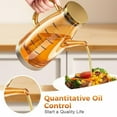 thumbnail image 4 of Glass Oil Bottle Basdi Upgraded Glass Oil Dispenser Bottle - 34Oz Drip-Free Spout for Olive Oil and Vinegar | Heat-Resistant, Easy Pour, Enhances Kitchen Style and Cooking, Drip-Free Dispenser Bottle, 4 of 9