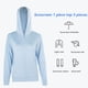 thumbnail image 5 of Ropa de protección solar azul Hukapapa, camisa de protección solar de seda helada anti-ultravioleta de verano para mujer, ropa de protección solar transpirable UPF50+, l, 5 of 7