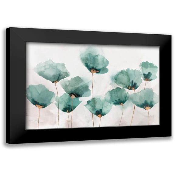Isabelle Z 14x11 Black Modern Framed Museum Art Print Titled - Emerald Gathering