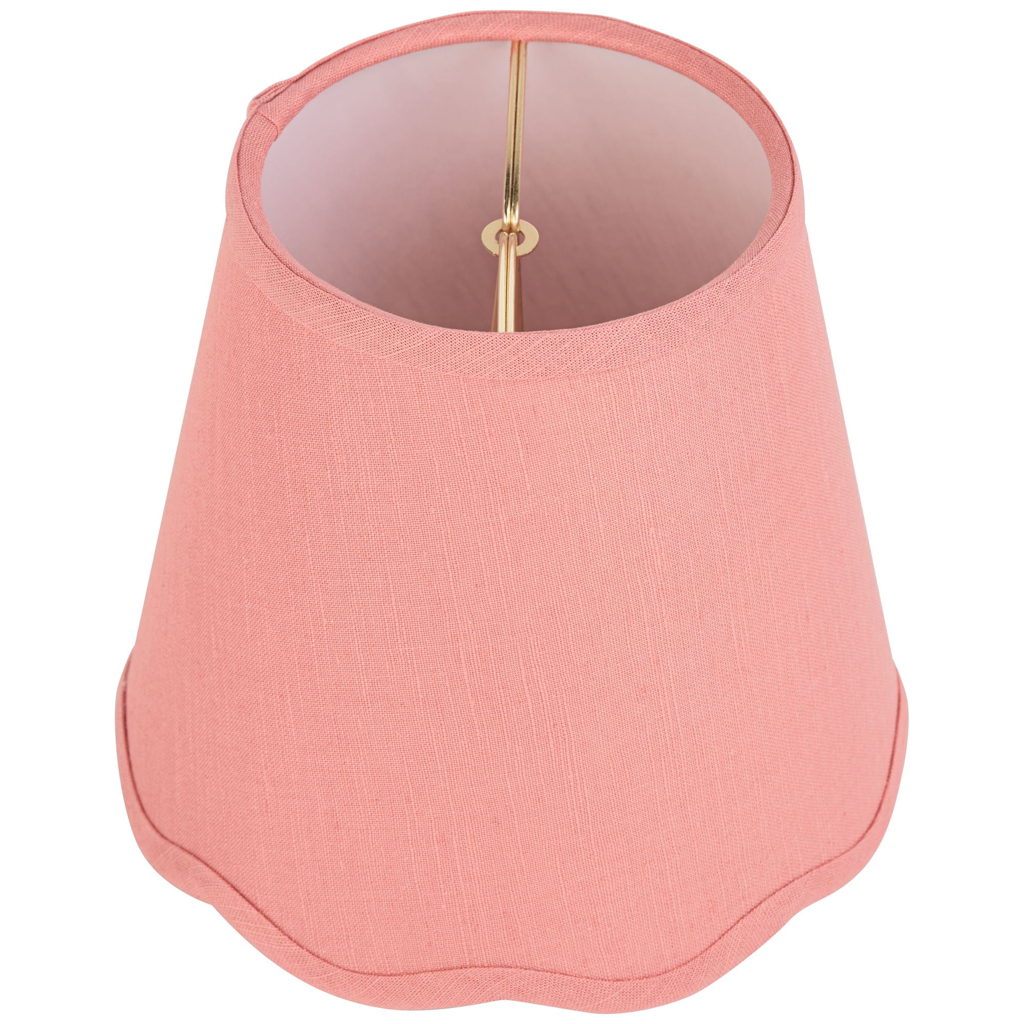 Springcrest Mylie Pink Scallop Empire Lamp Shade 4x6x5.5 (Clip-On)