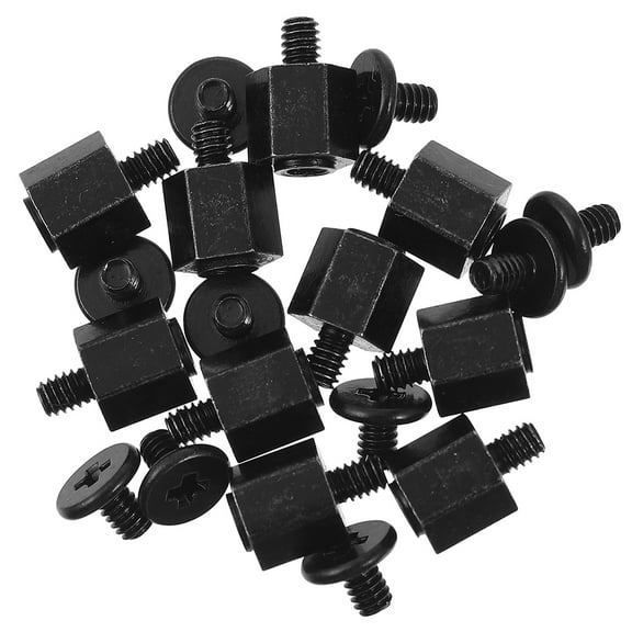 ROSENICE 12Pcs Black Heads Mount Screws for M.2 SSD and Prevent Slipping in Upgrading Systems