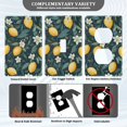 thumbnail image 3 of Yayeee Blank Wall Plate Cover 1-Gang 4.5"x2.7" Home Unused Decorative Outlet, Blue Floral Lemons, 3 of 7