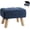 Blue, variant on BTY Blue Teddy Fabric Storage Ottoman, 2-in-1 Stool with Lift Top and Hidden Compartment | Plush Upholstered Bench for Living Room, Bedroom, and Entryway