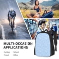 thumbnail image 6 of Balery Blue snowflakes elegant Backpack for Men and Women - Durable 600D Oxford Cloth -Large Capacity, Water-Resistant School, Travel, and Hiking Bag, 6 of 7