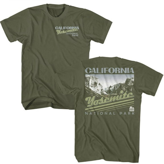 National Parks California Yosemite Military Green Adult T-Shirt M ***F&B***