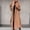 Khaki, variant on Jesvior Women'S Long Sleeve Cardigan Coat Suit Collar Solid Button Down Overcoat Casual Windbreaker Jacket with Pockets for Daily Party