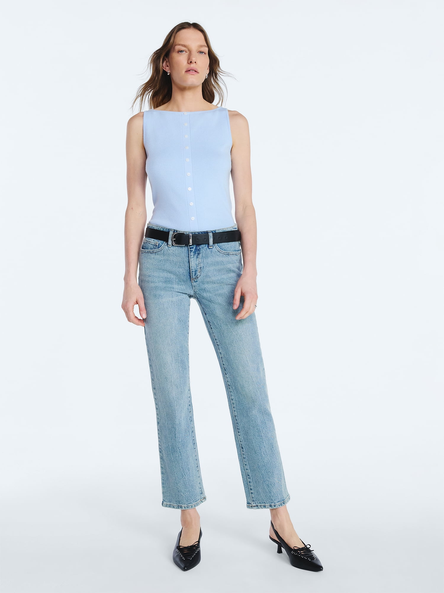 Scoop Women's Low Rise Slim Jeans, 30" Inseam, Sizes 0-20
