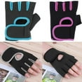 thumbnail image 5 of Walbest 1 Pair Breathable Sports Fitness Gloves Cycling Gym Weightlifting Shock Resistant Half Finger Gloves Exercise Training Glove, 5 of 6