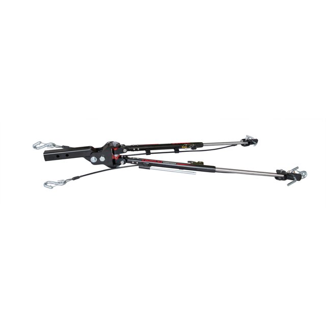 Demco RV Tow Bar 9511012 Commander 2; Class III; 6000 Pound Towing Capacity; 2 Inch Receiver Mount; With 1-1/2 Inch Drop and Rise; Independent Vertical Bolt Design; Mount To Baseplate; Black