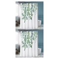 thumbnail image 2 of Naiovety Cortina de baño blanca, elegante y ecológica, impermeable y duradera, moderna cortina de ducha de poliéster para baño Type5 NO5, 2 of 6