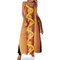 thumbnail image 1 of Vestido sin mangas con estampado de perritos calientes divertidos vestidos de mujer vestidos de cóctel de lujo, 1 of 7