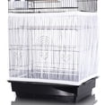thumbnail image 1 of Recogedor de semillas para jaula de pájaros, elástico y ajustable, ajuste universal, cubierta de malla de nailon, evita que las semillas se dispersen, fácil instalación, reutilizable, apto para, 1 of 6